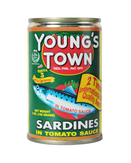 Young's Town Sardines Green 155g